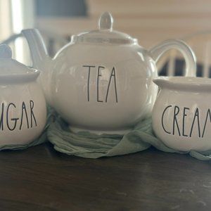 Rae Dunn " Teapot, Sugar, and Cream"